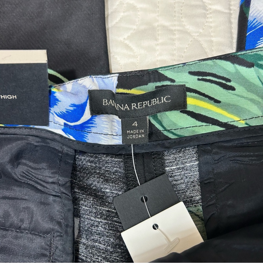 NWT Banana Republic Avery Fit Floral Cropped Ankle Pants Women’s Size 4 #783593 - Picture 5 of 14